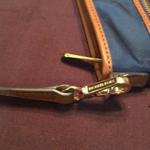 Michael Kors Blue Nylon Wristlet - Picture 3 of 8